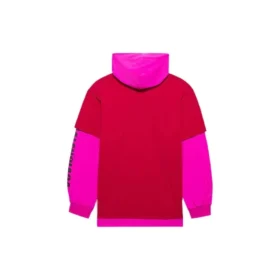 SS21 mikina s kapucí a prošíváním, dlouhé rukávy, unisex, růžová, červená 657037TKV826295