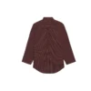 SS21 Oversize kostkovaná košile s dlouhými rukávy, hnědá 658806TKM366100