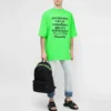 SS21 s potiskem slov, krátký rukáv, unisex, zelená 641614TJVI34162