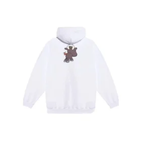 SS21 Unisex bílé tenisky s malým kresleným potiskem 578135TJVE69000
