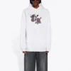 SS21 Unisex bílé tenisky s malým kresleným potiskem 578135TJVE69000