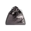 Středně velká taška Crush s metalickým povrchem „Grey“ 7429412AATG1314