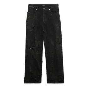 Super zničené volné kalhoty „Black“ 745248TBP471363