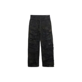 Super zničené volné kalhoty „Black“ 745248TBP471363