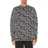 Svetr Balenciaga Paris s intarzií po celé ploše „Black White“ 599826T31701070
