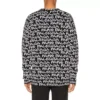 Svetr Balenciaga Paris s intarzií po celé ploše „Black White“ 599826T31701070