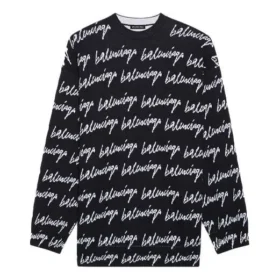 Svetr s celoplošným logem „Black“ 625984T31841070