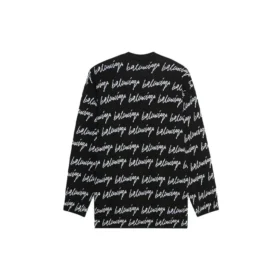 Svetr s celoplošným logem „Black“ 625984T31841070
