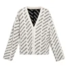 Svetr s celoplošným logem „Chalky White Black“ 736248T32339054