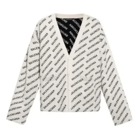 Svetr s celoplošným logem „Chalky White Black“ 736248T32339054