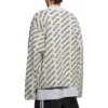 Svetr s celoplošným logem „Chalky White Black“ 736248T32339054