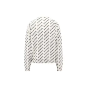 Svetr s celoplošným logem „White Black“ 736247T32339054