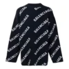 Svetr s intarzovaným logem „Black“ 623283T15674177