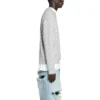 Svetr s kulatým výstřihem a celoplošným logem „Light Grey White“ 702952T32331461