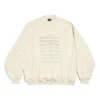 Svetr s logem SS24 a notovým zápisem „Beige“ 699212TMVO69069