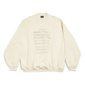 Svetr s logem SS24 a notovým zápisem „Beige“ 699212TMVO69069