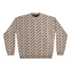 Svetr s mini logem po celé ploše „Beige“ 736247T32339977