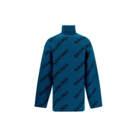 Svetr s rolákem a celoplošným logem „Petrol Blue“ 657402T15672470