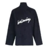 Svetr s rolákem z česané bavlny s logem „Navy“ 625935T31828065