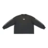 Svetr s výšivkou BB na rukávu a kulatým výstřihem „Washed Black White“ 699191TMVG79034