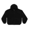 Svrchní oblečení Mikiny s kapucí a zipem Oversized „Black“ 768694TKQ261000
