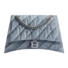 Taška Crush Medium Chain Bag Quilted „Blue“ 7163932AAGX4661