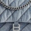 Taška Crush Medium Chain Bag Quilted „Blue“ 7163932AAGX4661