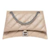 Taška Crush Medium Chain s prošíváním „Světle hnědá“ 716393210J02906