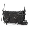 Taška Le Cagole Xs Flap s ozdobnými prvky „Black“ 7190822AAE31000