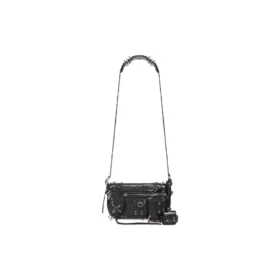 Taška Le Cagole Xs Flap s ozdobnými prvky „Black“ 7190822AAE31000
