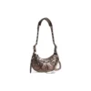 Taška přes rameno Le Cagole Xs Metallized „Brown“ 6713090GT3Y2564