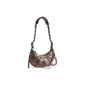 Taška přes rameno Le Cagole Xs Metallized „Brown“ 6713090GT3Y2564