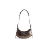 Taška přes rameno Le Cagole Xs Metallized „Brown“ 6713090GT3Y2564