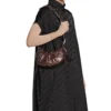 Taška přes rameno Le Cagole Xs Metallized „Brown“ 6713090GT3Y2564