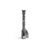 Taška přes rameno Le Cagole Xs Metallized „Silver“ 7716700GT3Y8103