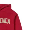 Tape Type bavlněná mikina s kapucí a pruhy „Red“ 682019TOVB36400