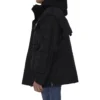 Technická oversized parka s jerseyovou vložkou „Black“ 746450TOO321000