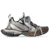 Tenisky 3XL „Worn Out Grey White and Blue Mesh and Polyurethane“ 734734W3XL71214