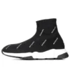 Tenisky Speed 1.0 „White Logo Monogram Black Knit“ 597425W2DBF1015