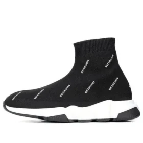 Tenisky Speed 1.0 „White Logo Monogram Black Knit“ 597425W2DBF1015