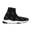 Tenisky Speed 1.0 „White Logo Monogram Black Knit“ 597425W2DBF1015