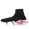 Tenisky Speed 2.0 „Black Knit with Red Graffiti“ 617239W2DD41096