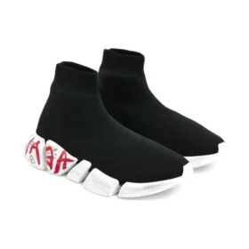 Tenisky Speed 2.0 „Black Knit with Red Graffiti“ 617239W2DD41096