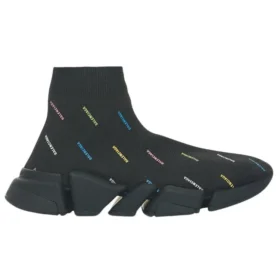 Tenisky Speed 2.0 „Recycled Knit Black with Multicolor Allover Logo“ 617196W2DF01088