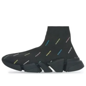 Tenisky Speed 2.0 „Recycled Knit Black with Multicolor Allover Logo“ 617239W2DF01088