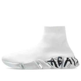 Tenisky Speed 2.0 „White Knit with Black Graffiti“ 617239W2DD42091