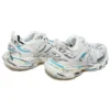 Tenisky Track 1.0 „White Blue Mesh and Nylon Graffiti“ 542023W3SRA9014