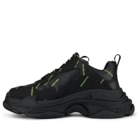 Tenisky Triple S „Allover Logo – černá, fluorescenční žlutá“ 536737W2FA11070