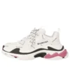 Tenisky Triple S „Allover Logo White Pink“ 524039W2FA49155