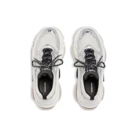 Tenisky Triple S „Black White Silver Double Foam and Mesh“ 524039W2FWM8191